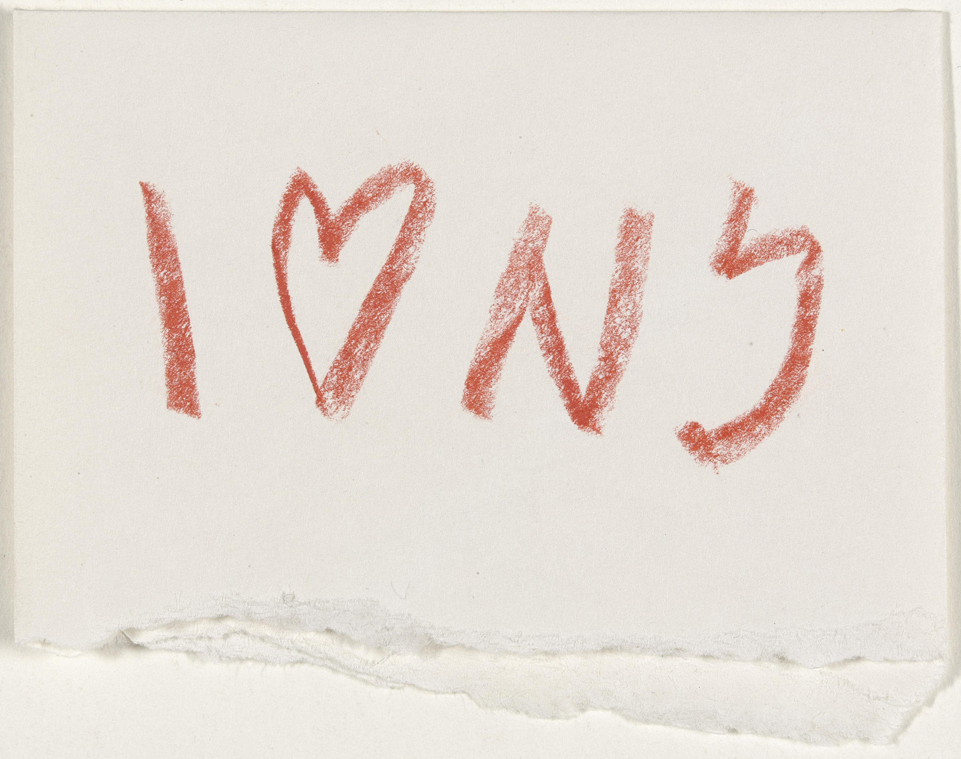 Schizzo originale del concept I ♥ NY di Milton Glaser